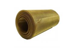 China 2mm X4mm Aperture Flatten Expanded Brass Mesh For Room Shielded supplier
