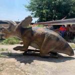 Jurassic World Dinosaur Theme Exhibitions Realistic Animatronic Dinosaur Triceratops Model