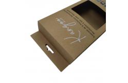 China Hanging Brown Self Assembly Paper Boxes Flat Rectangle Auto Lock Bottom Carton supplier