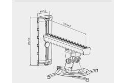China Wall Distance 375mm Projector Ceiling Mount Bracket 360 Adjustable supplier