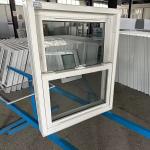American Style sashSingle Hung Vinyl Windows PVC Vertical Up And Down Windows