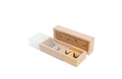 China Eco Friendly Honey Window Packaging Box With Transparent Plastic Sleeves Windows supplier