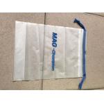 Printed CPE Clear Drawstring Plastic Bags / Custom Made Plastic Travel Cosmetic Bag
