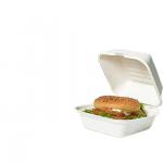 Biodegradable Hamburger Box Customized Fast Food Delivery Packaging Sugarcane Box