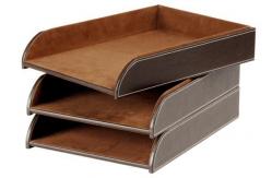 China Popular Crafts Leather Document Tray supplier