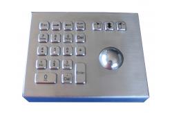 China Rugged Weather proof industrial stand alone laser trackball mouse with numeric keypad supplier