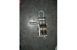 China Both Side Opening Dual Sheave Cable Stringing Block Steel Hoisting Tackle 5t supplier