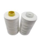 Bright White / Black Sewing Thread , Raw White Spun Polyester Sewing Thread for sale