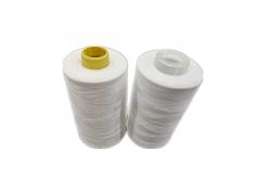 China Bright White / Black Sewing Thread , Raw White Spun Polyester Sewing Thread supplier