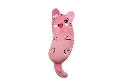 China Mint Plush Self Hi Molar Cleaning Interactive Thumb Toy For Pet Cat supplier