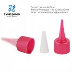 Customized Plastic Squeeze Bottle Closure With Silicone Valve For Sauce Dispensing for sale