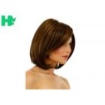 Short Synthetic Heat Resistant Hair Extensions Hairline Bleached Knots for sale