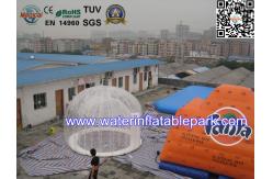 China Double Layer 4 M Diameter Inflatable Outdoor Bubble Tent / Clear Dome Tent supplier