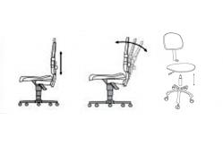 China 360 Degree Adjustable Swivel ESD Anti Static PU Foam Chair With Lifting Armrest supplier