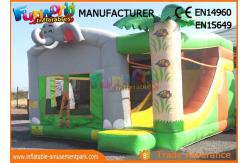 China Inflatable Animal Bouncy Castle With Slide For Kids And Adults supplier