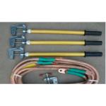 35KV Voltage Electric Security Tools Copper Ground Rod JDX With Earth Clamp for sale