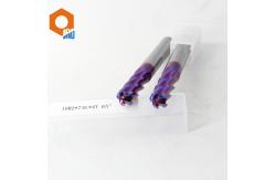 China 10R2*75L Hardened Steel 4 Flute Milling Cutter HRC65 Flat End Mill Bits supplier