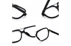 China Handmade Retro Imitation Wood Acetate Optical Glasses Frame For Men And Women supplier
