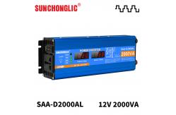 China 2000W Display Inverter Modified Sine Wave Inverter DC 5V 1A USB 12v 220v  supplier