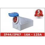 16A 32A 63A 125 Amp Wall mounted Industrial Socket Outlets Appliance Inlet for sale