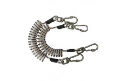 China High Security Coiled Tool Lanyard Stretchable Transparent Heavy Duty Plastic Spring supplier