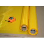 43T - 80PW High Tension Polyester Silk Screen Printing Mesh Yellow Logo Printed for sale