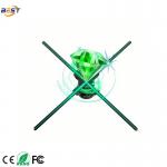 Interactive 3D Spinning LED Hologram Fan , Remote Control 15 Inches Holographic Display Fan for sale