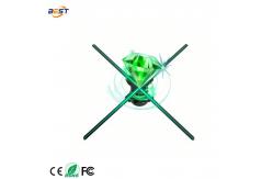 China Interactive 3D Spinning LED Hologram Fan , Remote Control 15 Inches Holographic Display Fan supplier