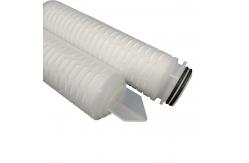 China Polyester Pleated Filtration System For Ro Water Treatment With 68.5mm OD supplier