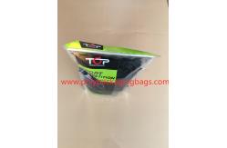 China Ultra - Thin Aluminum Foil Composite Clothing Packaging Bags Front Transparent Back Reusable Zipper supplier