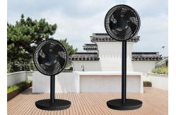 China Remote Control Solar Powered Floor Fans With AC / DC Lithium Battery 12v supplier