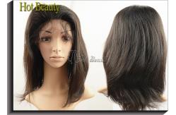 China Straight Remy Human Hair Lace Front Wigs Adjustable Straps No Tangling supplier