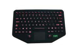 China Membrane Switch Backlit Usb Silicone Rubber Keyboard Integrated Touchpad supplier