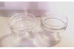 China High Transparent Caviar glass Jar standard 120ml With Metal Lid supplier