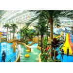 Hotel Custom Fiberglass Water Slides With Floats Bowl for sale