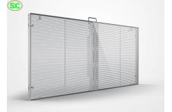 China P10 Advertising transparent video glass screen transparent window display supplier