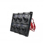 12V Boat Electricals IP65 6-Key Multifunction Marine Toggle Switch