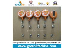 China Pink/Red Lovely Retractable Key Reel Holder Custom Accessory supplier