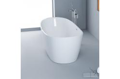China Modern Acrylic Freestanding Bathtub Oval Shape Fresh High Glossy supplier