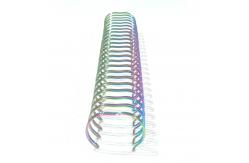 China Rainbow Metal Spiral Coil , Electroplating Book binding Wires supplier