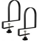 Heavy Duty Metal Bookends for Floating Shelves Adjustable Clamp Book Organizer Bracket for sale