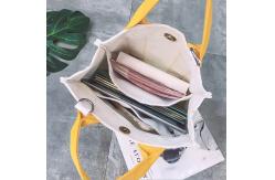 China Crossbody Collapsible 25cm Handle Lightweight Canvas Tote Bags supplier