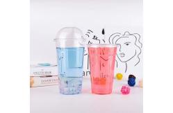 China 24oz Pet Beverage Disposable Drinking Cup Plastic Cups With Lids Recyclable supplier