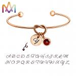 Forever Love Knot Infinity Initial Bracelet 60MM With Birthstone for sale