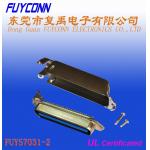 50 Pin Centronic Side Cable Exit Plug Solder Pin Connector with Reversed Matel Cover for sale