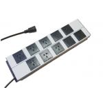 Metal 10 Way Australia Relocatable Power Taps , Electrical Power Bar Flat Plug for sale