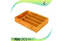 China Kitchen tableware expandable bamboo cutlery tray supplier