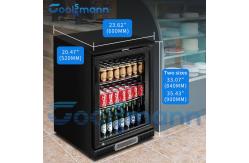 China Double Layer Backbar Cooler Wire Tube Condenser Glass Display Fridge supplier