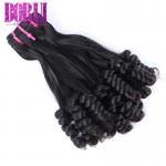 Brazilian Virgin Human Hair , Weft Super Double Drawn Hair Extensions Funmi Rose Curl Bundle for sale