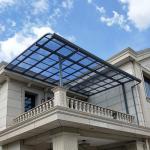 Aluminium  Support Awning With Polycarbonate Sheet Roofs for sale